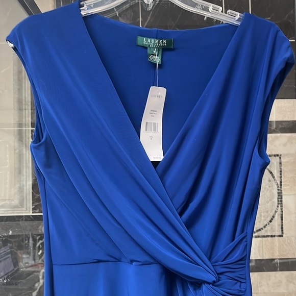 Lauren Ralph Lauren blue dress, size 8, NWT - Picture 2 of 5